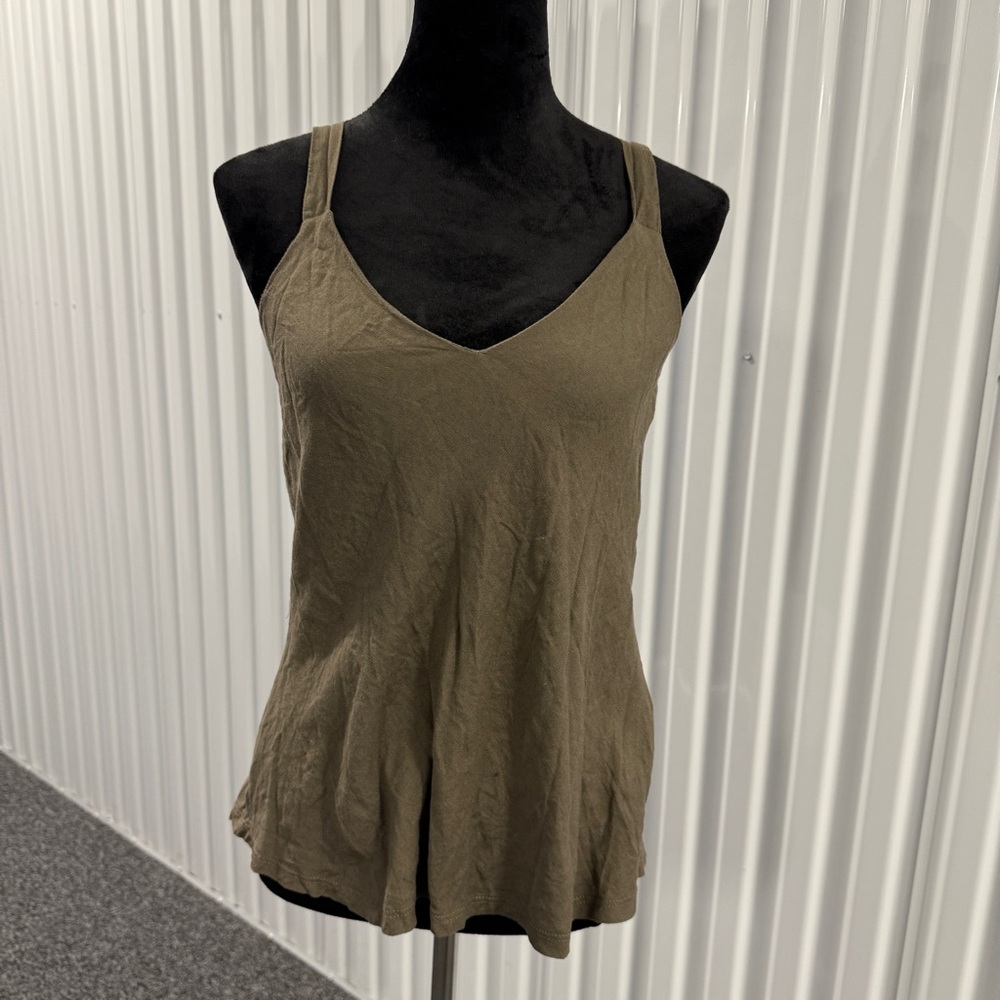 Nuna Lie Women’s Brown Linen Tank Top Size Medium